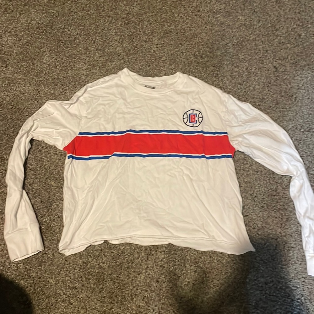 Womens LA CLIPPERS cropped shirt